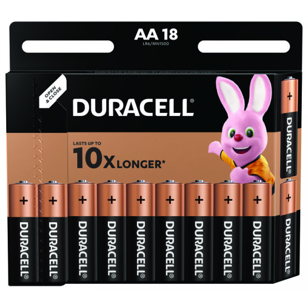 Duracell Duralock Basic C&B LR6 AA 4 x piles alcalines - PilesMoinsCher